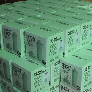 Taza de agua plegable de silicona, botella de agua portátil para deportes al aire libre, taza telescópica, taza informal, botella de agua plegable, regalo - Product Image 3