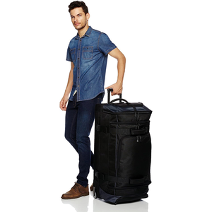 Bolsa de lona de viaje con <span class=keywords><strong>ruedas</strong></span> para hombre y <span class=keywords><strong>mujer</strong></span> de diseñador extra grande negra con <span class=keywords><strong>ruedas</strong></span> para fin de semana para hombre y <span class=keywords><strong>mujer</strong></span> - Product Image 1