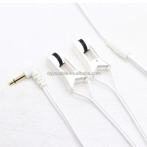 Chất lượng cao tùy chỉnh 2.5mm lưỡng cực Nam để kép ECG ekg Silicone Tai Clip Cáp - Product Image 6