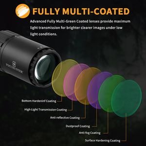 Lunette de chasse FOCUHUNTER 4-16x44 FFP - Optique à premier plan focal, étanche IP67, résistante aux chocs, pour sports de plein air avec pare-soleil - Product Image 6