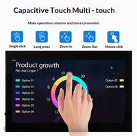 Raspberry Pi haute définition pour écran tactile LCD IPS de 7 pouces avec boîtier métallique