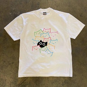 เสื้อยืดโอเวอร์ไซส์ลายกราฟิกวินเทจผ้าฝ้าย 220 กรัม พิมพ์ลายคำคม Unisex Embrace <span class=keywords><strong>the</strong></span> Possibilities สำหรับผู้ชายและผู้หญิง สไตล์สตรีทแวร์ลำลอง - Product Image 4