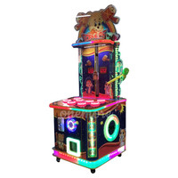 Machine d'arcade attrayante pour enfants, jeu de frappe aux taupes, à monnayeur, 2 joueurs, en anglais, pour le divertissement, de Chine