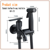 Ensemble de douche bidet portable en gros, disque en céramique en acier inoxydable 304, économie d'eau, anti-corrosion, résistant à la chaleur, fixation murale EN817 CE, garantie 5 ans pour la maison