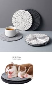 <b>Large</b> Modern Classic Cotton Rope Placemat Indoor Outdoor Dining Table Protection Bar for Hotels Parties Christmas Fabric Gifts - Product Image 4