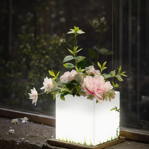 <span class=keywords><strong>Pot</strong></span> de fleurs LED extérieur, <span class=keywords><strong>grand</strong></span> modèle rechargeable, avec télécommande, variateur d'intensité, couleurs RGB changeantes, jardinière illuminée - Product Image 6
