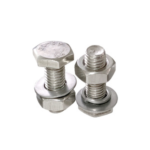Vis hexagonales externes en acier inoxydable M6 M8 M10 M12 pour applications de murs-rideaux, grade A, niveau 4.8, zinguées - Product Image 1