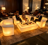 Meubles de bar lumineux pour boîte de nuit de luxe, salon VIP, table de karaoké et canapés LED RGB lumineux pour boîte de nuit