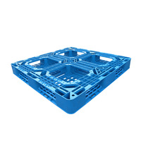 Palettes Euro en plastique HDPE à simple face, entrée 4 directions, capacité de charge dynamique de 800 kg/1,5 t et charge statique de 4000 kg