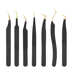 Pince à épiler TEEJAY de luxe en acier inoxydable vert, pointe ultra-fine pour extensions de cils 3D/6D - Product Image 4