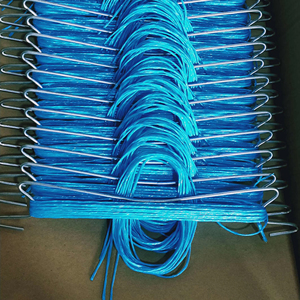 Gancio a M in acciaio zincato per supporto <span class=keywords><strong>pomodori</strong></span>, riutilizzabile, per serra agricola a tunnel, per semina, con spago in PP da 6m - Product Image 1