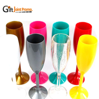 Flûtes à champagne personnalisées en gros avec logo, flûtes à champagne de bonne qualité, flûtes à champagne en plastique