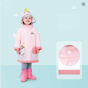 Yeni çocuk yağmurluğu | Tam vücut su geçirmez | Yumuşak cilt dostu malzeme | Erkek ve kız için 3D karikatür tasarım - Product Image 2