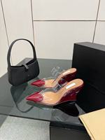 Chaussures à talons aiguilles sexy personnalisables pour femmes, escarpins transparents à bout pointu, sandales à talons hauts pour soirées et clubs, fournisseur d'usine OEM
