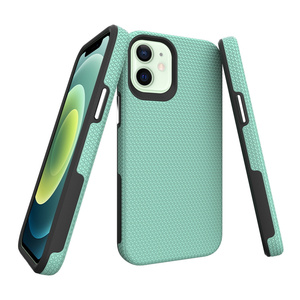 Nuovissima Custodia per Cellulare con Design a Texture Triangolare 2-in-1 TPU+PC Ibrida Antiurto per <span class=keywords><strong>iPhone</strong></span> <span class=keywords><strong>12</strong></span> <span class=keywords><strong>Mini</strong></span> - Product Image 4