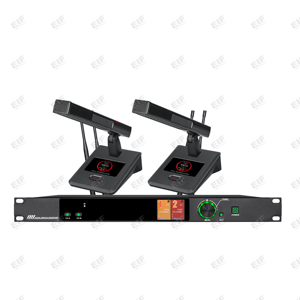 EIFMUSES 200M New Arrival Conference Mic <b>Wireless</b> <b>Microphone</b> Professional Condenser <b>Microphone</b> 2-Channel for Meeting 560-614MHz - Product Image 2