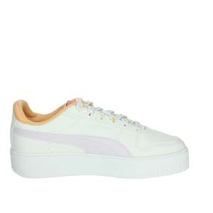 Sneakers Puma per Ragazze, Bianche con Dettagli Wisteria, Scarpe di Tela alla Moda - Product Image 4