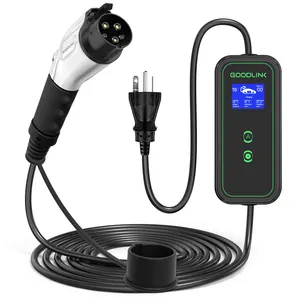 Offre Spéciale type1/SAE J1772 courant réglable 16A chargeur portable étanche pour voiture électrique pour Tesla BYD