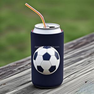 SANJIN – Manchon isotherme personnalisé en néoprène pour canette/bouteille de bière, impression raquette de tennis, capacité 10-16 oz, pour le tennis en extérieur - Product Image 6