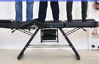 Table de massage en métal au design moderne réglable, chaise de tatouage et de piercing bon marché avec élévation confortable, livraison dans votre pays