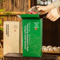 Boîte cadeau pliante personnalisée en carton ivoire pour Zongzi du Festival du Bateau Dragon, emballage alimentaire chinois, vente en gros, impression en vrac, marque DAKE, pour événements festifs
