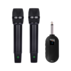 Microphone cardioïde sans fil portable <span class=keywords><strong>Aidi</strong></span> 2.4G en métal, 30 canaux, rechargeable, pour conférence, chant à domicile, extérieur et KTV - Product Image 6