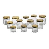 Mini pots de miel en verre vides de forme ronde de qualité alimentaire bouteilles en verre Birdnest à vendre
