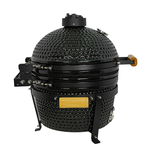Auplex Small Komodo, Parrilla Kamado de Cerámica Premium de 16 Pulgadas, Altura Ajustable, Diseño Moderno, Acero Inoxidable, <span class=keywords><strong>Asador</strong></span> Giratorio, Parrilla de Lujo - Product Image 6