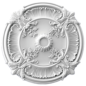 <span class=keywords><strong>Rosace</strong></span> de <span class=keywords><strong>plafond</strong></span> ronde en polyuréthane gaufré, installation facile, durable, écologique, surface lisse pour la décoration intérieure - Product Image 1