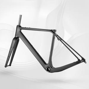 Cadre <span class=keywords><strong>de</strong></span> vélo <span class=keywords><strong>de</strong></span> route en <span class=keywords><strong>carbone</strong></span> T1000 avec frein à disque 700x50C, axe <span class=keywords><strong>de</strong></span> pédalier T47, <span class=keywords><strong>tige</strong></span> <span class=keywords><strong>de</strong></span> <span class=keywords><strong>selle</strong></span> Endurance 27,2 mm, finition mate pour vélo <span class=keywords><strong>de</strong></span> gravier - Product Image 4