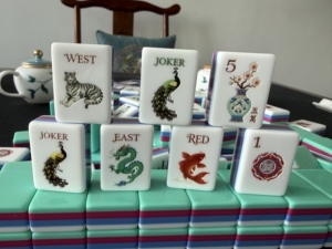 Tuiles de mahjong en acrylique de style chinois original, en stock - Product Image 2