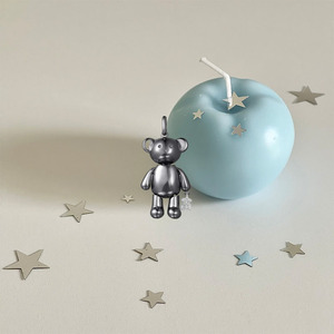 Touses Dijes de Oso de Peluche 3D Sólidos, <span class=keywords><strong>Colgantes</strong></span> de Oso Chapados en Oro, <span class=keywords><strong>Plata</strong></span>, Gunmetal y Oro Rosa para Joyería DIY, Suministro al por Mayor - Product Image 5
