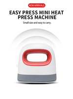 Mini fer à repasser portable, machine de transfert thermique, peut être utilisée pour les films d'emballage OPP BOPP, l'emballage des cadeaux et l'impression DTF