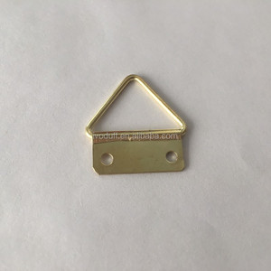 Ganchos Triangulares Dorados <span class=keywords><strong>de</strong></span> Tamaño Pequeño, Más Vendidos, para Colgar Cuadros y Lienzos - Product Image 1