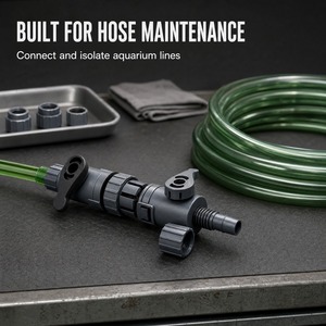 Raccordo rapido per <span class=keywords><strong>acquario</strong></span> con due valvole di chiusura per il cambio dell'acqua - Product Image 6