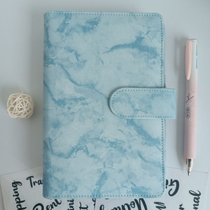 Quaderno a fogli mobili in pelle PU in marmo a basso prezzo di fabbrica A6 buste per contanti Kit libretto finanziario copertina per raccoglitore di Budget di classe - Product Image 2