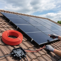 1,5mm 2,5mm 4mm 6mm 10mm Niederspannungs-PV-DC Verzinntes Kupfer XLPO Solarkabel für Kraftwerke Chinacable