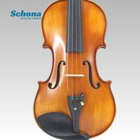 High-end Handmade Schona Brand Violin Model SV-02ME Sizes 4/4 to 1/4 Alpine Spruce Face European Tiger Maple Back/Sides