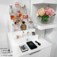 Support d'affichage en acrylique personnalisé pour maquillage, parfum, cosmétiques, publicité, support d'affichage en acrylique LED, GLOW up PERFUME STAND