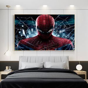 Peinture sur <span class=keywords><strong>toile</strong></span> d'art <span class=keywords><strong>de</strong></span> dessin animé <span class=keywords><strong>Spiderman</strong></span>, affiche et impression, peinture sur <span class=keywords><strong>toile</strong></span> murale pour le salon, décoration intérieure pour la chambre des enfants - Product Image 3