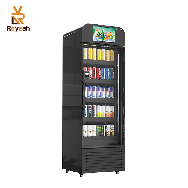 AI Visual Technology Credit Card Payment Smart Fridge Drinks Vending Machine With Cooling System Making Money at Home Online