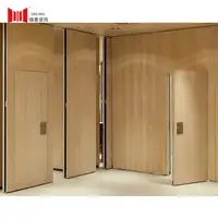 Звукоизоляционная акустическая передвижная деревянная перегородка из МДФ и алюминия для офиса, для банкетного зала, толщина 65 мм