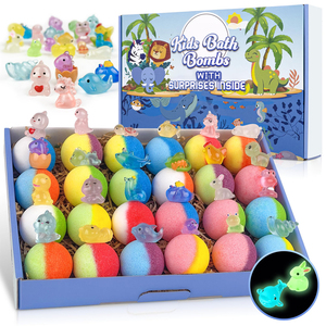 ลูกบอลอาบน้ำฟองสบู่วีแกนแบบทำมือสำหรับสปา บรรจุ 12 ชิ้น พร้อมของเล่นเซอร์ไพรส์ ขายส่ง - Product Image 1