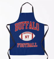 Nouvel tablier Buffalo City NY, cadeau pour les fans de football américain, tablier rouge et bleu, fierté de Philadelphie et de Buffalo, merchandising personnalisé