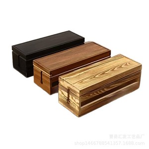 Wooden Cable Organizer <b>Box</b> Rectangle Desktop Storage For <b>Router</b> Data Headphone Cables Eco Friendly Office Organizer - Product Image 2