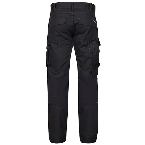 Мужские повседневные брюки-карго с 6 карманами, черные и двухцветные хлопковые свободные брюки со средней талией, уличная одежда