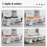 Ensemble de chaise de bureau et bureau informatique en bois BGZ-233X avec fonction de rangement, montage facile