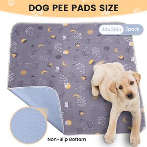 Four layers of high-quality material Reusable Puppy <b>Pads</b> Pet Washable <b>Pee</b> <b>Pads</b> Waterproof Dog Mat puppy <b>pee</b> <b>pads</b> for Dogs - Product Image 2