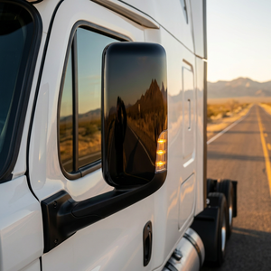 Conjunto de Espejo Retrovisor Lateral Negro para <span class=keywords><strong>Freightliner</strong></span> Cascadia 2018-2024, Calefactable y Ajustable Eléctricamente, Reemplaza OEM A22-73907-005 /006 - Product Image 2