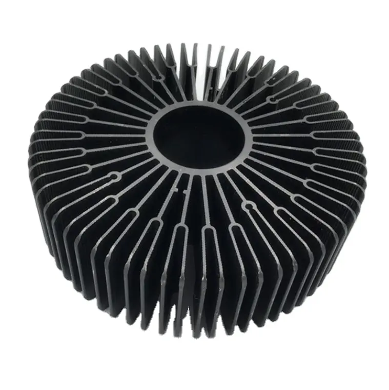 extruded aluminum heatsink round led heatsink radiator aluminum 10w 50mm